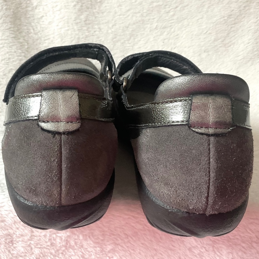 GRAY NAOT SUEDE LEATHER COMBO KIREI MARY JANES SIZE 7.5/38 - Picture 11 of 13